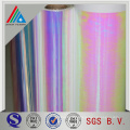 Silver rainbow holographic pet polyester film for lamination & printing